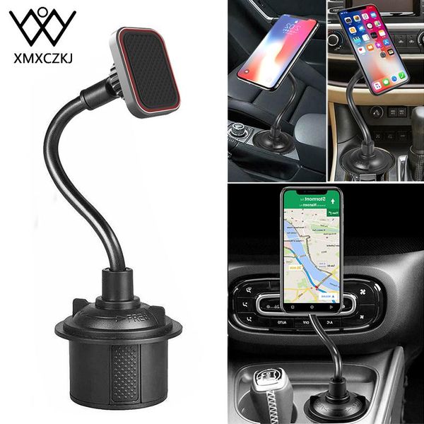 

cell phone mounts & holders xmxczkj universal magnetic mount holder gooseneck rotatable car cup stand long arm for 11