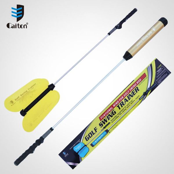 

golf training aids caiton swing stick, wind practice fan, trainer indoor and outdoor warm up dual use