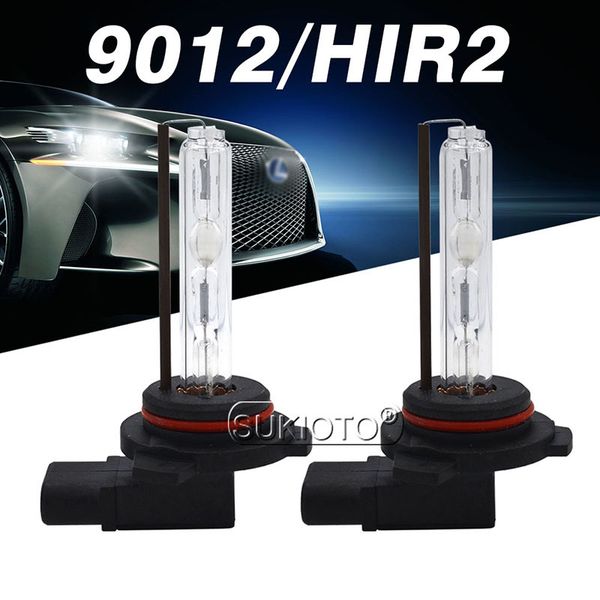 SUKIOTO 2PCS 35W 55W 9012 HIR2 4300K 5000K 8000K 6000K AC 12V auto Licht HID Ersatz Lampe Für 9012 Xenon Kit