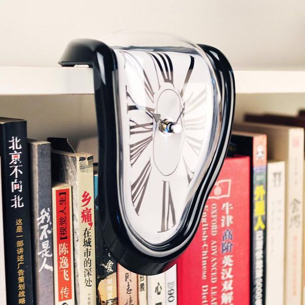 

wall clocks melting clock fashion surrealism table desk decoration unique style special gifts living room fun ornaments