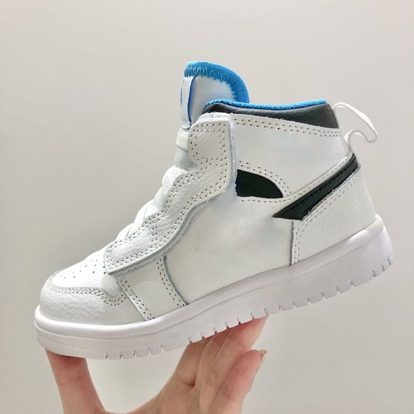 

infants 1s toddler basketball shoe kid shoes game royal scotts obsidian chicago bred sneakers melody mid multi-color tie-dye kids, Black