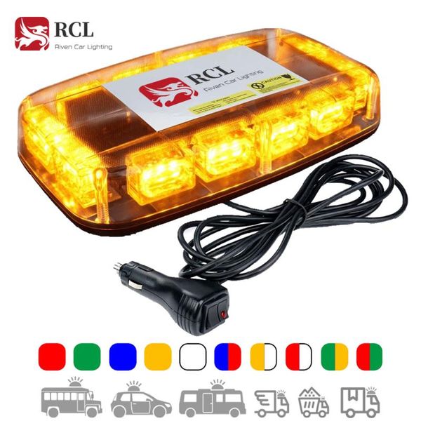 

emergency lights car roofcaution beacon light 12 in led mini strobe bar 15 flash modes hazard warning magnetic base