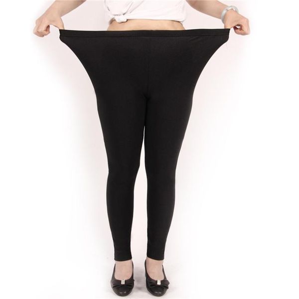 

women's leggings indjxnd women solid color pants neon large 7xl shinny elasticity casual trousers selling fluorescent spandex sports, Black