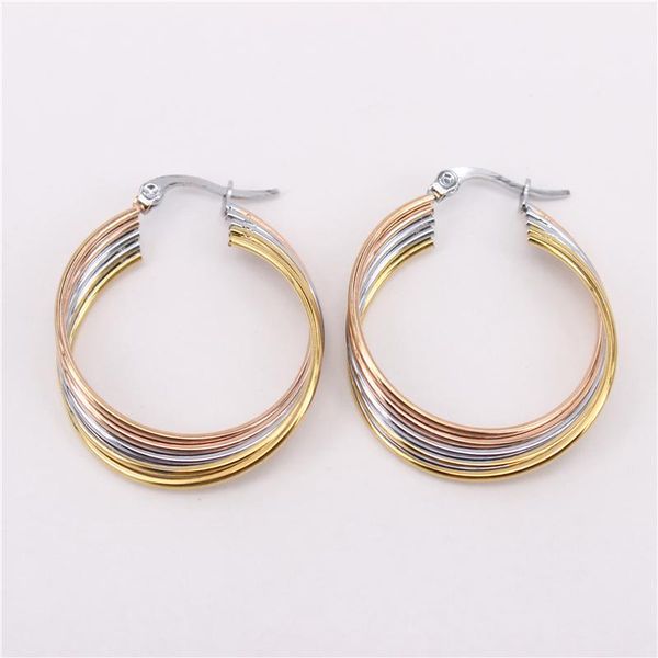 

hoop & huggie earrings 2021 trend 35mm classic 7.7g one piece purchase cute woman jewelry lh1021, Golden;silver