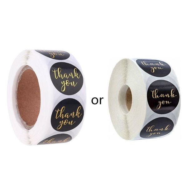 

500pcs round thank you stickers seal labels wedding party scrapbooking package 781c gift wrap