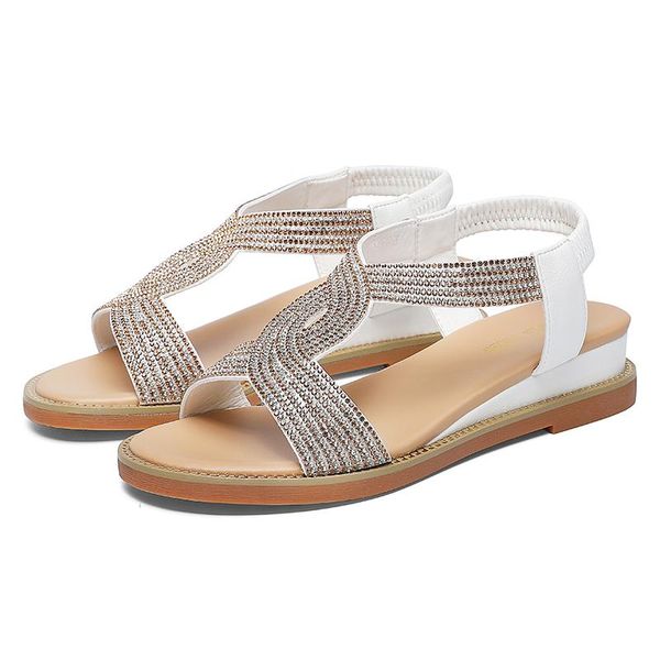 

summer women sandals comfortable soft-soled shoes wedges heels peep toe slip-on beach 2-9810, Black