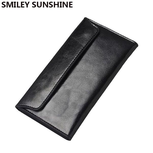 

slim genuine leather women wallet female long clutch coin purses womens wallets and ladies card holder walet vallet, Red;black