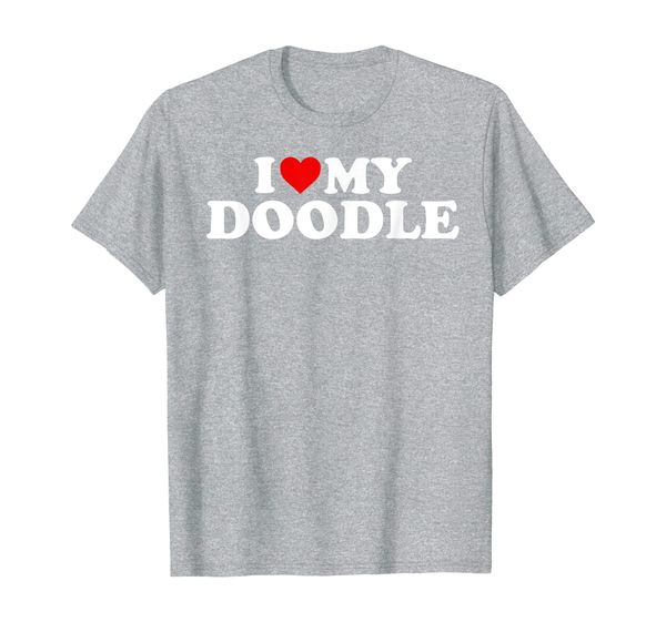 

golden doodle t shirt: i love my doodle gift tshirt, White;black
