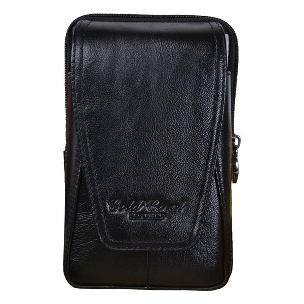 

waist bags men's genuine leather pack designer vintage belt loop pouch travel fashion fanny bag male