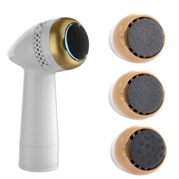 

electronic foot file callus remover with 3 grinding head foot hard grinder skin remover for cracked heel hard and dead skinscouts
