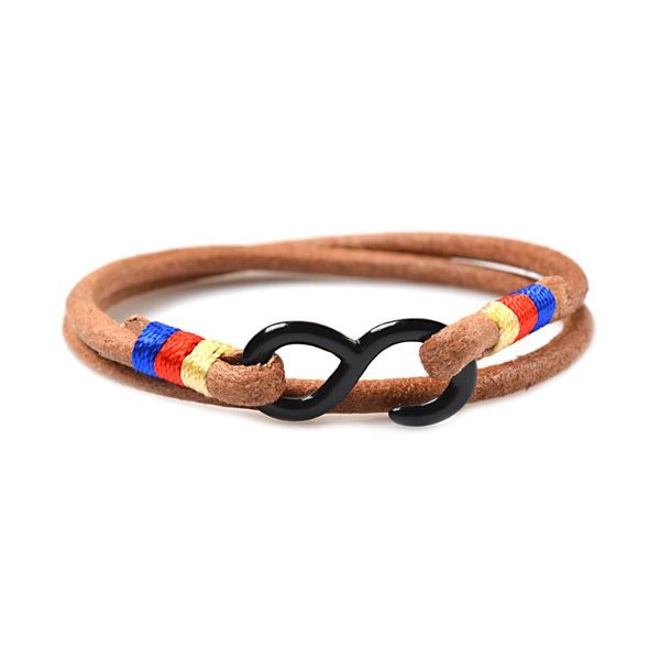

tennis 2021 fashion circular leather bracelet men for women jewelry multilayer clasps charm, Golden;silver
