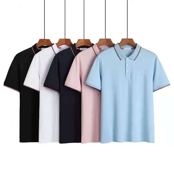 

22ss designer men polo tshirt shorts sleeve luxury shirt contrast embroidered lettered printed cotton mens business leisure tee size m-4xl, White;black