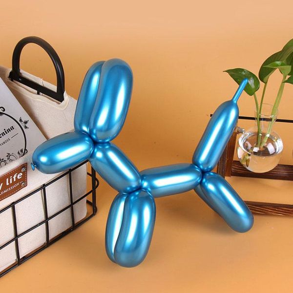 

25pcs strip metal balloons diy birthday wedding party decoration long magic balloon color shaped ball woven cartoon animal