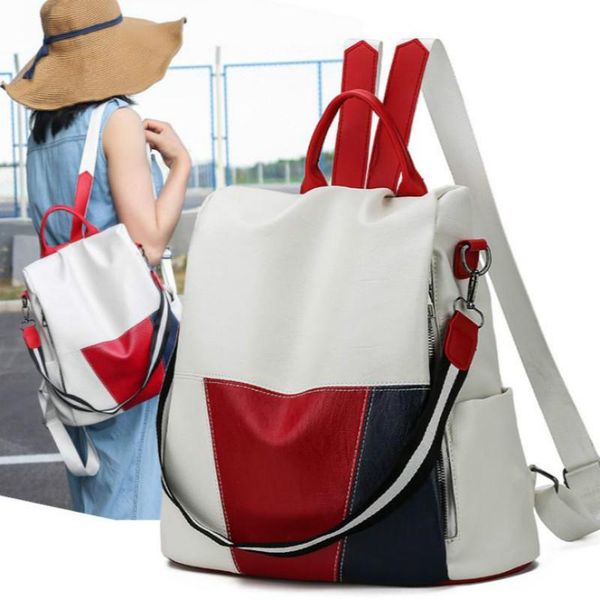 

outdoor bags fashion soft leather waterproof backpacks multi-purpose travel bag