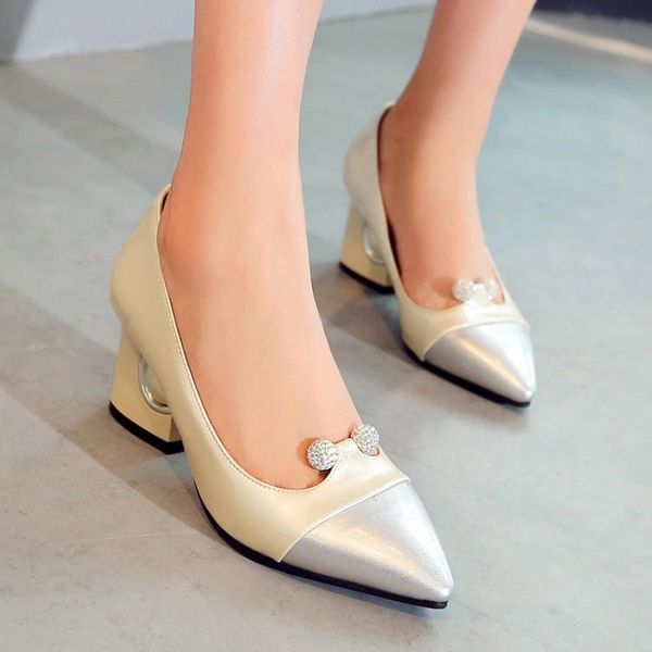 

dress shoes big size 11 12 13 14 15 16 17 ladies high heels women woman pumps blue patchwork pearl high-heeled single, Black