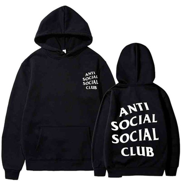 

chao brand anti social club sweater men's assc hoodie, Black