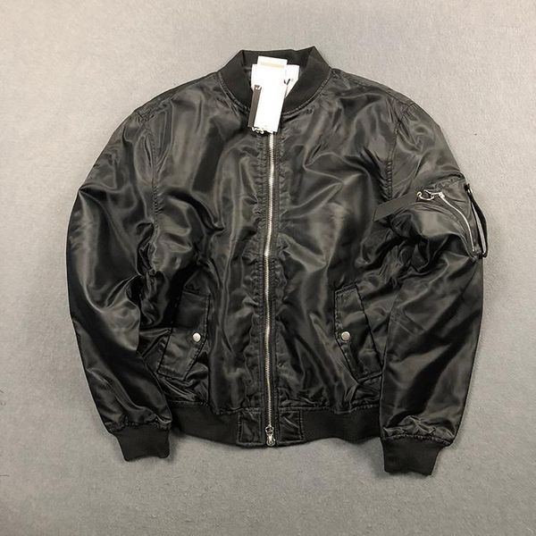

men's jackets plus size men autumn fashion loose stand collar pliot style cotton casual padded jacket, Black;brown
