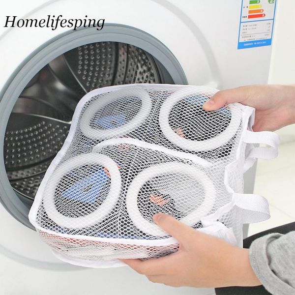 

2pcs lazy shoes washing bags for underwear bra airing dry tool mesh laundry bag protective organizer