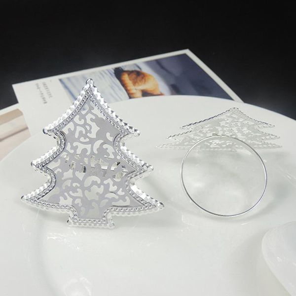 

napkin rings imuwen 10pcs holder brief table ring metal chirstmas tree party gatherings supplies banquet dinner decoration