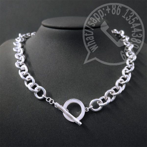 

chains original s925 sterling silver necklace fashion o shaped lady classic charm exquisite jewelrys