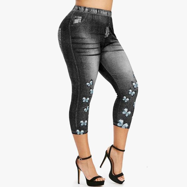 

women's pants & capris 3/4 leggings women breeches elastic slim jeans high waist capri jeggings female short 8ija, Black;white