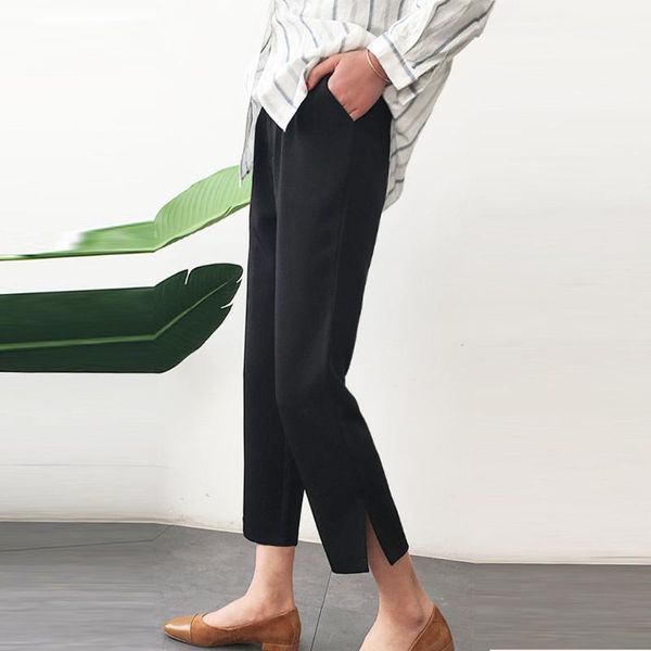 

women's pants & capris womens trousers casual baggy women winter 2021 high waisted women#g30, Black;white