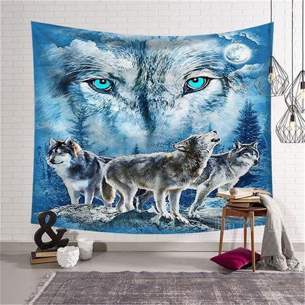 

tapestries wolf tapestry wall decor lover gift