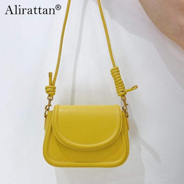 

evening bags alirattan chic trendy genuine leather crossbody bag for women 2021 designer retro shoulder lady travel