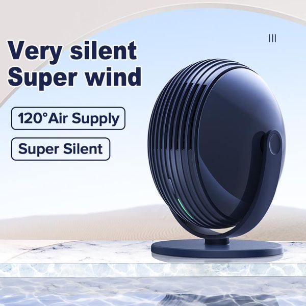 

electric fans low noise mini bladeless fan 3 speed summer air cooler portable desk5v cooling