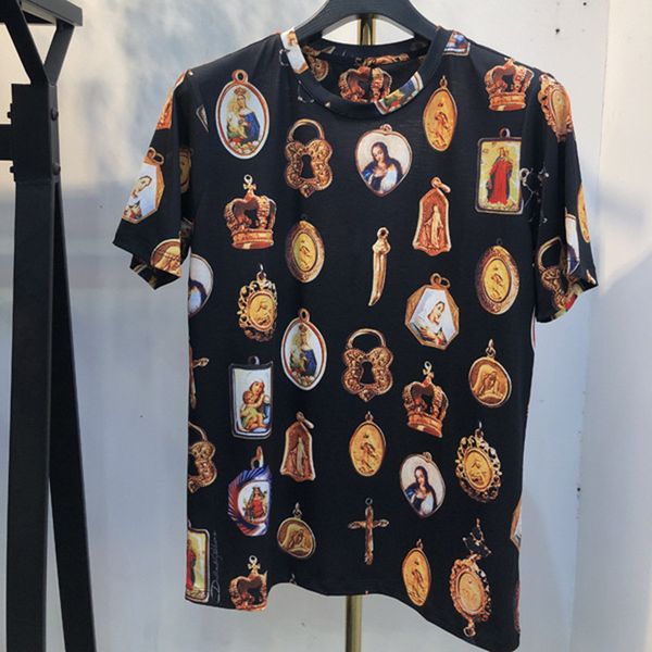 

men's t-shirts summer fashions of retro-printed casual c569, White;black