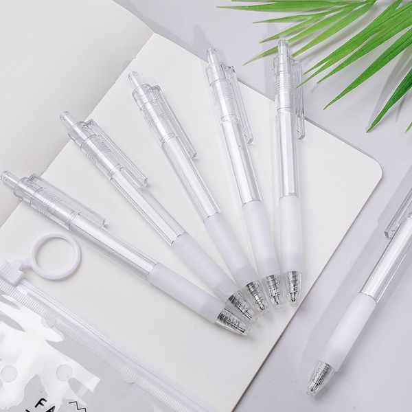 

gel pens sample transparent press pen cute 0.5mm black ink signature school office writing supplies promotional gift