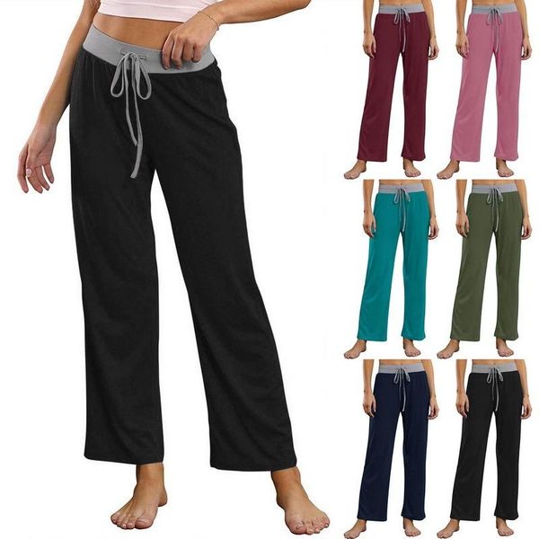 

running pants women straight wide leg female streetwear joggers high waist sweatpants korean fashion harajuku 2021 oversize baggy, Black;blue