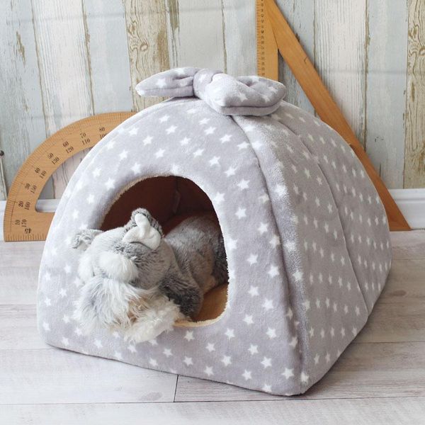

foldable dog house mat cat litter teddy pomeranian puppy tent kennel nest small medium chihuahua mongolian yurts pet bed kennels & pens
