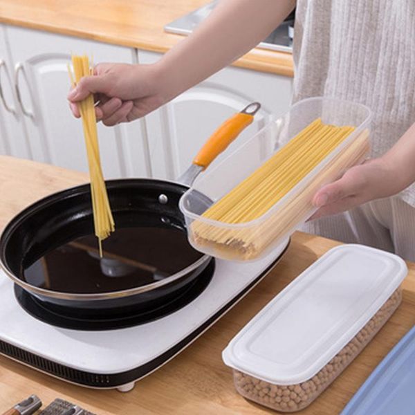 

storage bottles & jars noodle fresh keeping box plastic rectangular sealed refrigerator