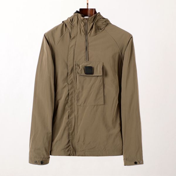 

men's jacket hoodie jacket winter company thick paragraph premium edition fashion outdoor stone brand kangaroo hooded windbreaker cp is, Black;brown