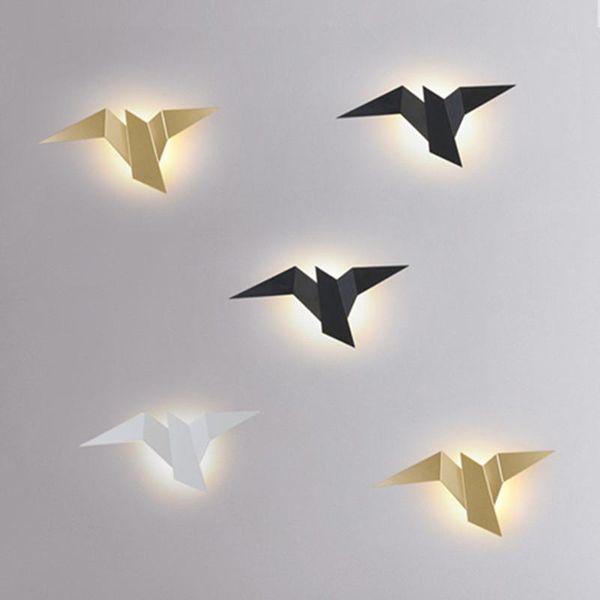 

wall lamps nordic led bird bedroom decor lights indoor modern lighting for home stairs bedside light fixtures