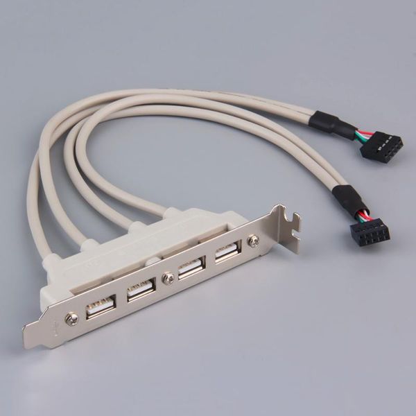 

hubs 4-port usb2.0 motherboard rear panel expansion bracket host adapter