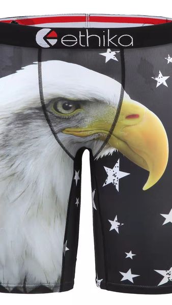 

comfortable cotton ethika men male shorts boxer beach pants quick dry breathable underpants soft mens boxers, Black;white