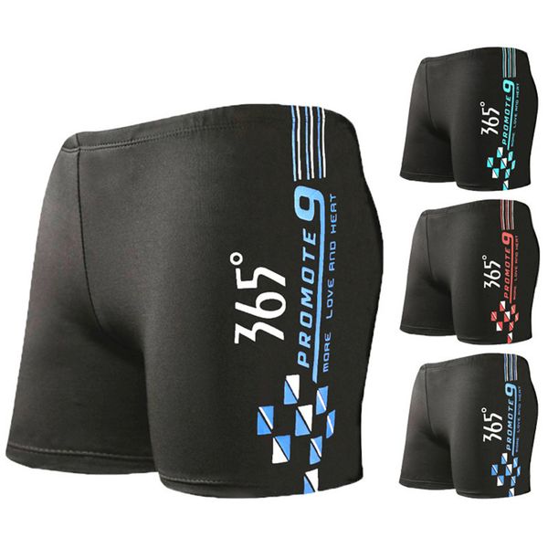 

swimwear fashi2021 men's four corner swimming trunks number letter