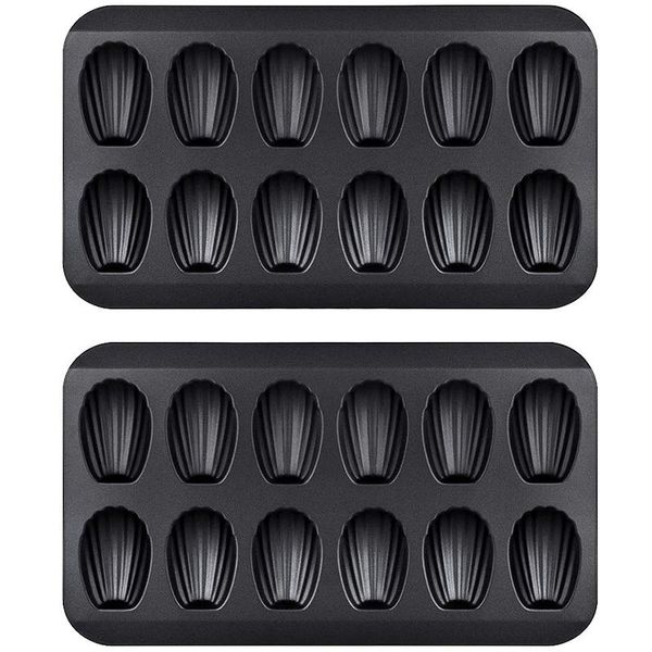 

packs non-stick madeleine pot, baking mold 12 with shell cake tray chocolate tray, used for oven b other bakeware