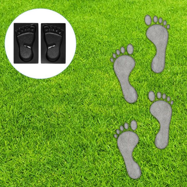 

2pcs plastic diy path maker pavement mold reusable concrete cement other garden buildings