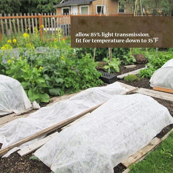 

shade 1pcs plant cover non-woven fabric antie seedling garden protector fruit vegetables frost protection covers blanket white1