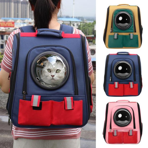 

cat carriers,crates & houses pet backpack breathable carrier outdoor shoulder bag for small dogs cats space astronaut travel portabl