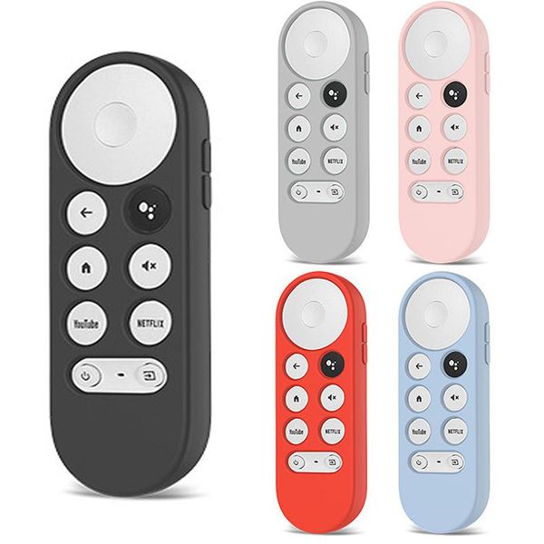 

remote controlers silicone case for chromecast -google tv 2021 voice control shockproof protective cover