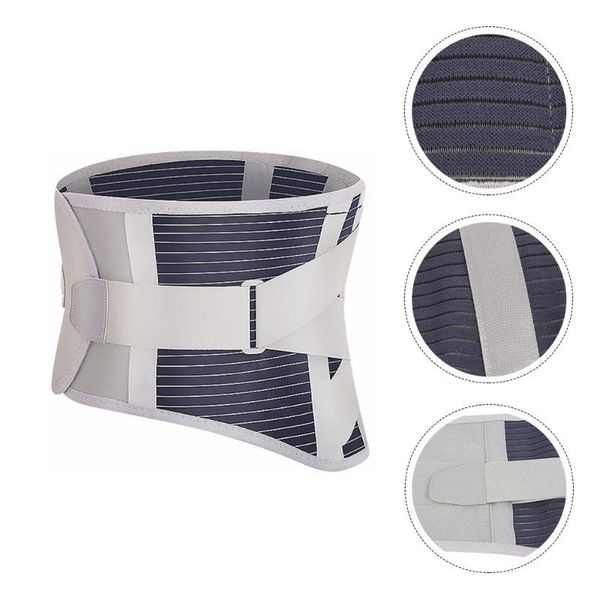 

waist support heated belt lightweight lumbar portable, Black;gray
