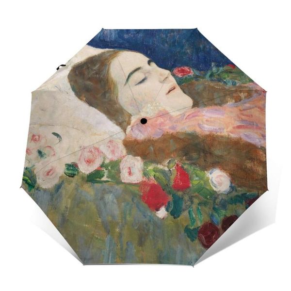 

umbrellas klimt umbrella windproof auto wholesale art folding summer