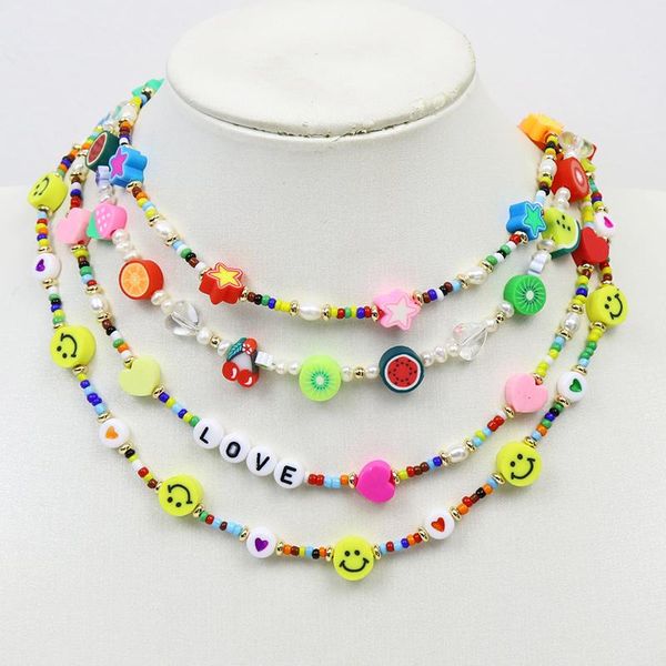 

pendant necklaces 5 pcs natural pearls strand colorful bead necklace fresh water jewelry accessories gift 9950, Silver