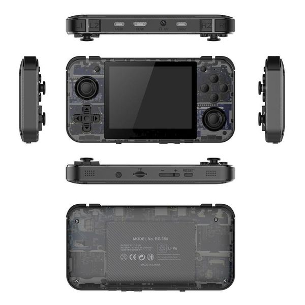 

handheld game console rg350 retro open source system player 581b portable players