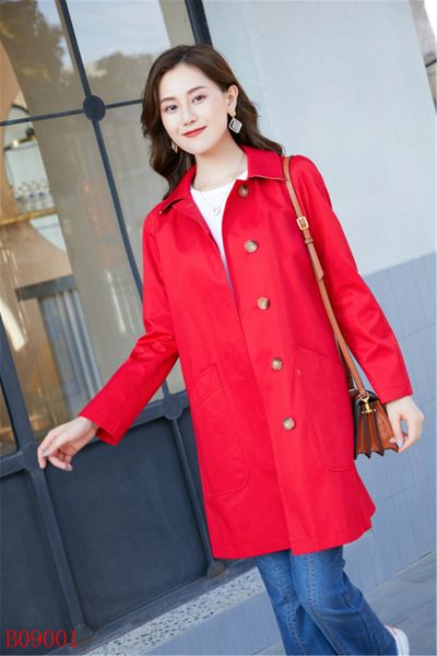 

women's trench coats long classic windbreaker waterproof british high-end english style autumn winter gabadian solid color size coat a9, Tan;black