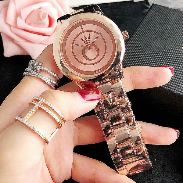 

brand new simple and exquisite modern temperament crown watch waterproof 10m zircon watch